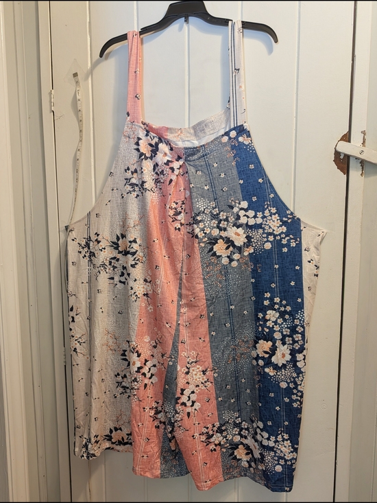 No name Pants - Floral Summer Sleeveless Romper Soft Thin Cotton - P2P. 26 1/2-  New